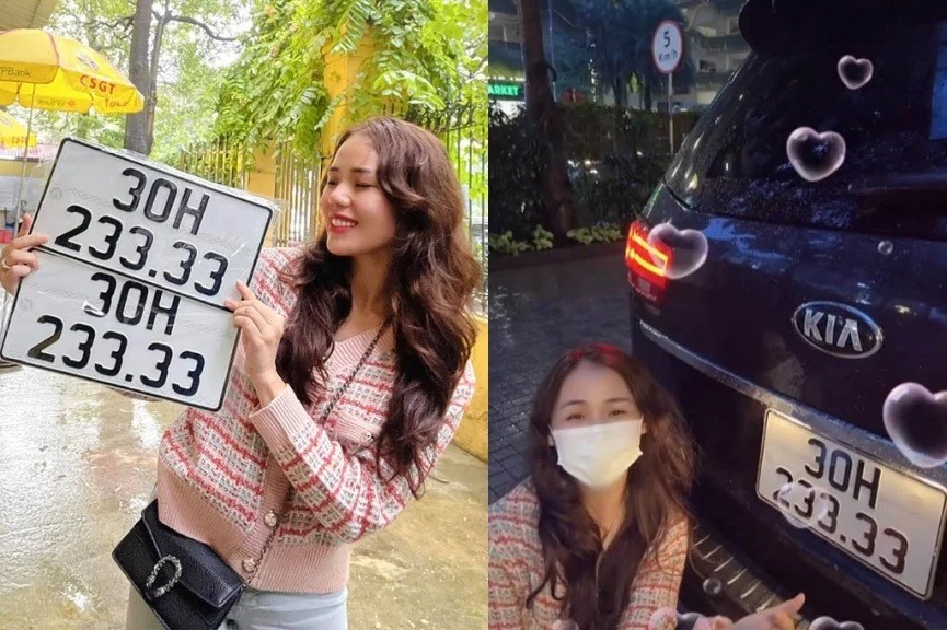 Hương Ly chia sẻ chiếc xế hộp mới tậu. Ảnh: NSCC.