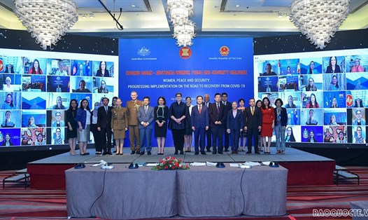 Các đại biểu dự Đối thoại ASEAN-Australia về Phụ nữ, Hòa bình và An ninh. Ảnh: Báo Quốc tế