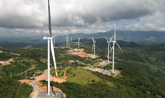 Một dự án điện gió ở huyện Hướng Hóa đã vận hành thương mại. Ảnh: PL.