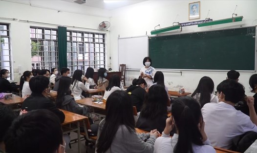 Toàn bộ học sinh THPT ở Đà Nẵng đã đi học trực tiếp trở lại. Ảnh: Thanh Chung