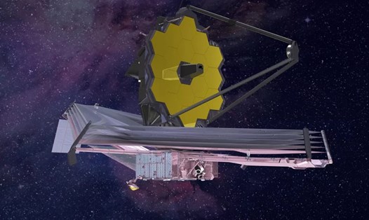 Hình minh họa về kính viễn vọng James Webb khi ở trong không gian. Ảnh: Northrop Grumman