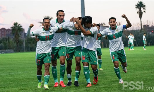 Tuyển Indonesia tự tin hướng đến AFF Cup 2020 sau 2 tuần tập huấn tại Thổ Nhĩ Kỳ. Ảnh: PSSI
