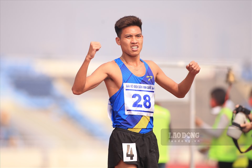 Vận động viên trẻ của Hà Nội Trần Văn Đảng. Ảnh: Minh Anh