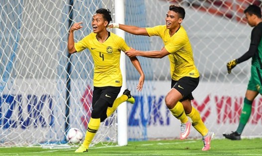 Syahmi Safari (số 1) là hậu vệ cánh đa năng của tuyển Malaysia tại AFF Cup năm nay. Ảnh: AFF
