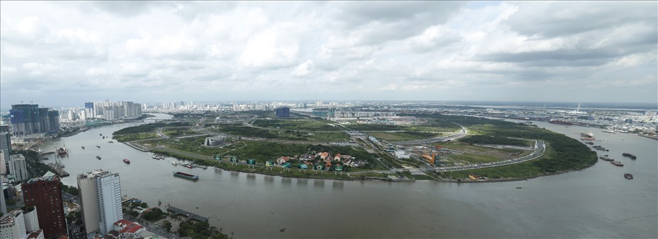 Mặt bằng giá căn hộ đang chào bán ở Thủ Thiêm đang tăng khá cao. Ảnh: G. Miêu