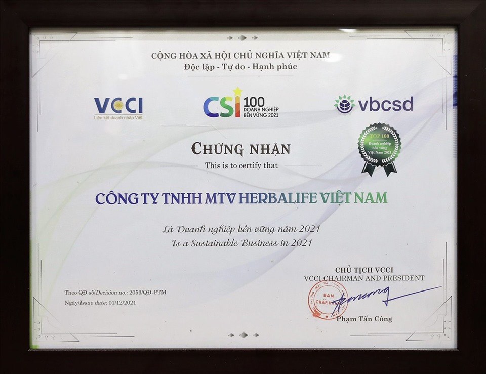 Chứng nhận VCCI - HBL Chứng nhận VCCI - HBL