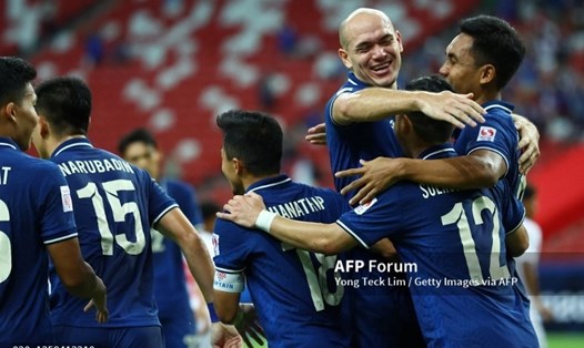Tuyển Thái Lan đòi lại ngôi đầu bảng A - AFF Cup 2020. Ảnh: AFP