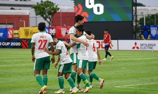 Tuyển Indonesia tự tin hướng đến trận gặp tuyển Việt Nam hôm 15.12 tới, sau khi thắng Lào 5-1. Ảnh: PSSI