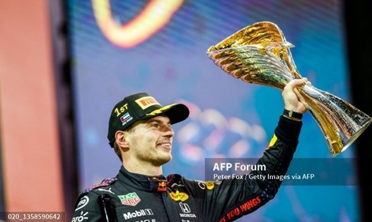 Max Verstappen lần đầu tiên giành chức vô địch thế giới Đua xe F1. Ảnh: AFP