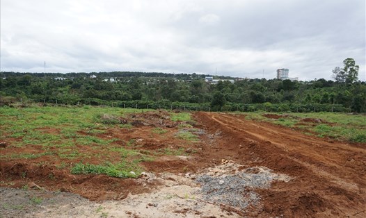 Mảnh đất được tách ra nhiều lô ở địa bàn xã Ia Sao, giáp ranh với TP.Pleiku, Gia Lai. Ảnh T.T