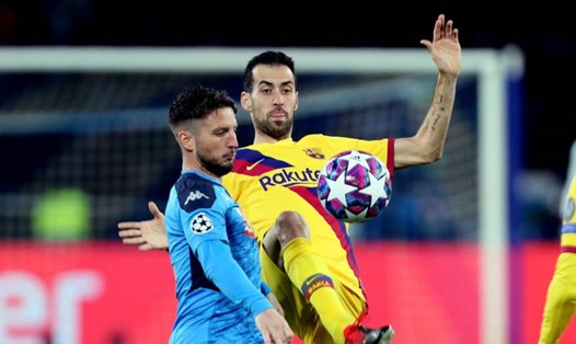 Barcelona và Napoli từng gặp nhau tại vòng bảng Champions League 2016-17. Ảnh: UEFA