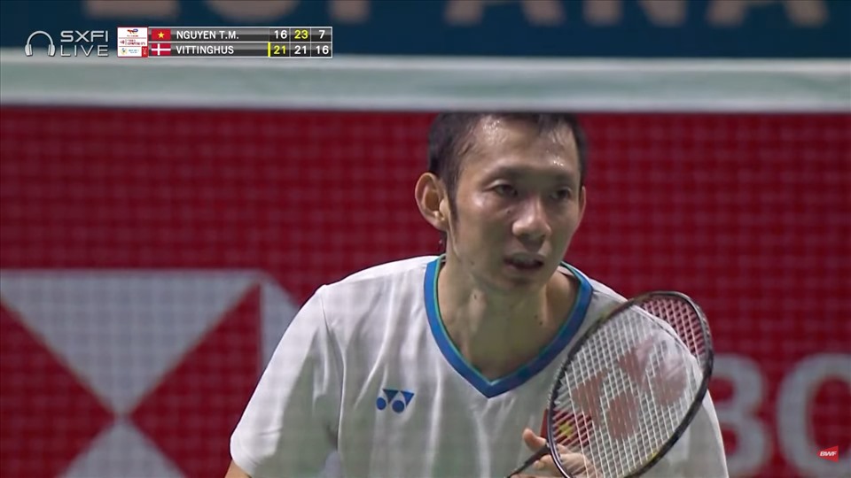 Nguyễn Tiến Minh buộc Vittinghus phải chơi hiệp 3 nhưng đã không thể giành chiến thắng. Ảnh: CMH