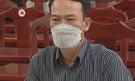 Trần Huy Toàn tại cơ quan công an. Ảnh: Hải Linh