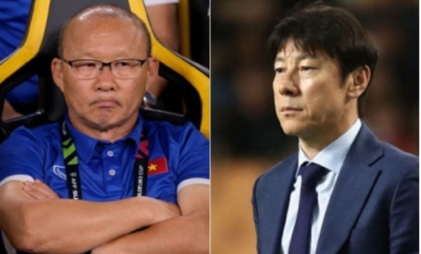 HLV Park Hang-seo và Shin Tae-yong sẽ có trận đối đầu đáng chú ý khi tuyển Việt Nam gặp Indonesia. Ảnh: Getty