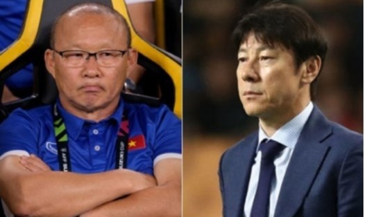 HLV Park Hang-seo và Shin Tae-yong sẽ có trận đối đầu đáng chú ý khi tuyển Việt Nam gặp Indonesia. Ảnh: Getty