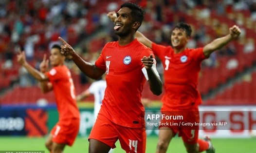Tuyển Singapore nhiều khả năng giành vé sớm vào bán kết AFF Cup 2020. Ảnh: AFP