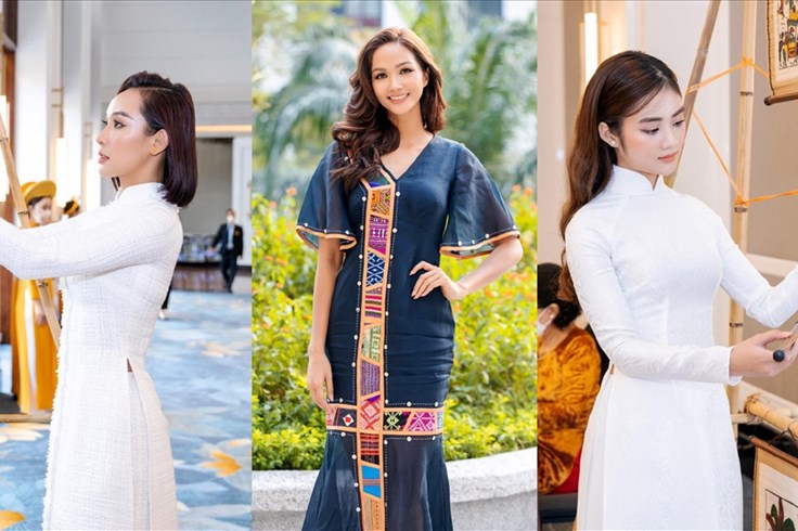 H'Hen Niê, Mỹ Hải, Minh Anh diễn thời trang thổ cẩm trong ở EXPO DUBAI H'Hen Niê, Mỹ Hải, Minh Anh diễn thời trang thổ cẩm trong ở EXPO DUBAI