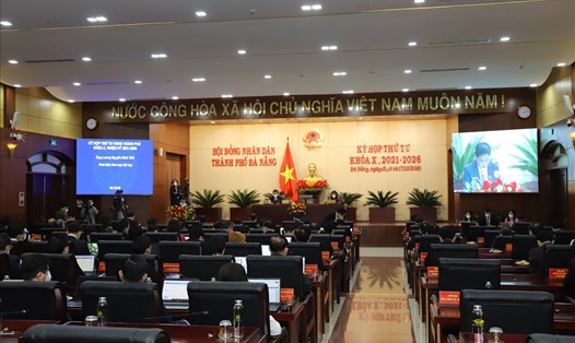 Đà Nẵng đã khai mạc họp Kỳ họp thứ 4 HĐND thành phố khóa X nhiệm kỳ 2021-2026.  Ảnh: HĐND Đà Nẵng cung cấp