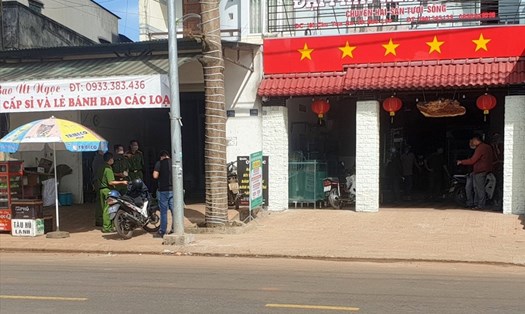 Địa điểm xảy ra vụ “hỗn chiến” ở thành phố Bảo Lộc (tỉnh Lâm Đồng). Ảnh: Hải Đường