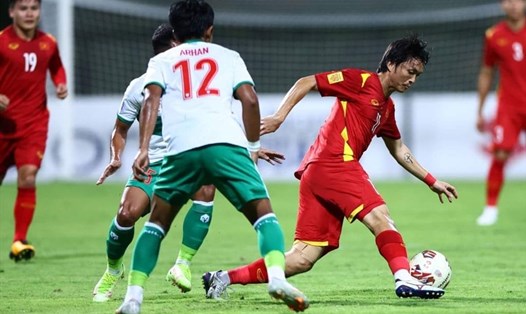Tuyển Việt Nam xếp thứ nhì trên bảng xếp hạng bảng B tại AFF Cup 2020. Ảnh: AFP
