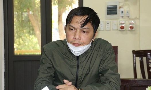 Đối tượng Trần Vinh (sinh năm 1982), trú tại phường Hà Huy Tập, thành phố Vinh, quản lý điều hành tại đại lý Công ty Tân Tín Đạt ở thành phố Vinh. Ảnh: CANA