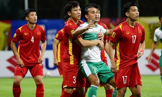 Tuyển Việt Nam bị Indonesia cầm hoà 0-0 ở AFF Cup 2020. Ảnh: AFP