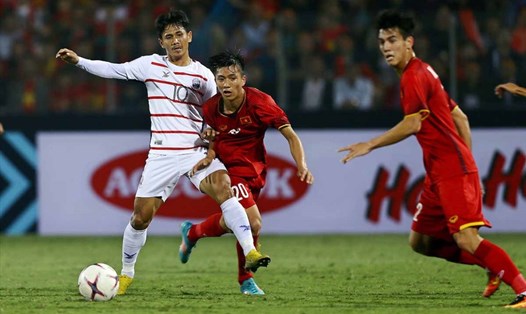 Tuyển Campuchia muốn gây bất ngờ cho tuyển Việt Nam ở trận đấu hôm 19.12. Ảnh: AFF