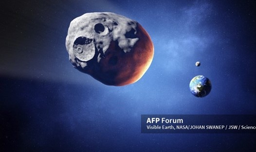 Thành phần của đá mà một thiên thạch va phải khi nó đến Trái đất sẽ quyết định mức độ nguy hiểm của tác động. Ảnh: AFP