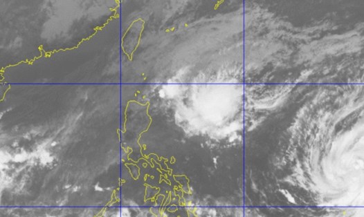Áp thấp nhiệt đới gần Philippines mạnh lên thành bão. Ảnh: PASAGA