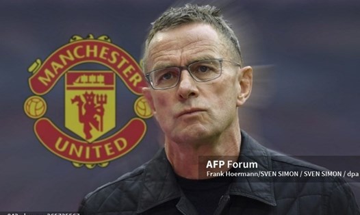 Ralf Rangnick là huấn luyện viên tạm quyền của Man United đến hết mùa bóng 2021-2022. Ảnh: AFP