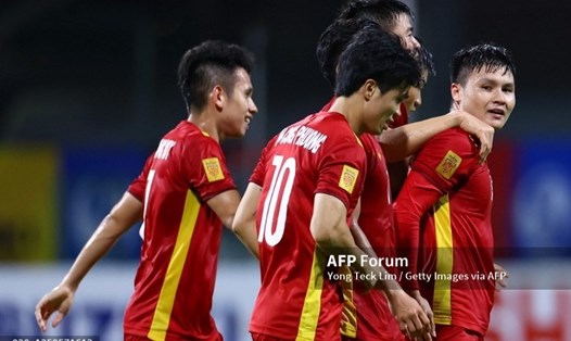 Quang Hải và các đồng đội đang thi đấu tốt tại AFF Cup 2020. Ảnh: AFP