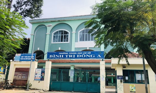 Trường THCS Bình Trị Đông A (quận Bình Tân). Ảnh: Huyên Nguyễn