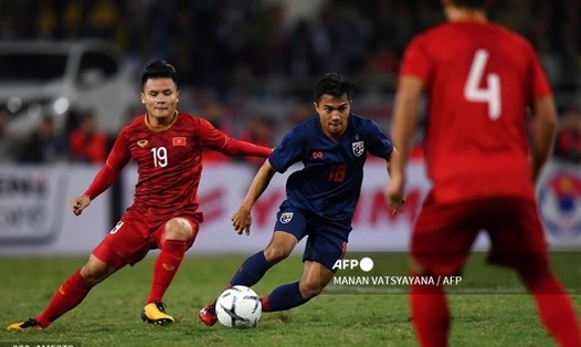 Cặp đấu đầy duyên nợ tuyển Việt Nam - tuyển Thái Lan. Ảnh: AFP