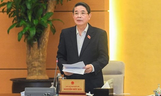 Phó Chủ tịch Quốc hội Nguyễn Đức Hải điều hành nội dung làm việc. Ảnh: QH