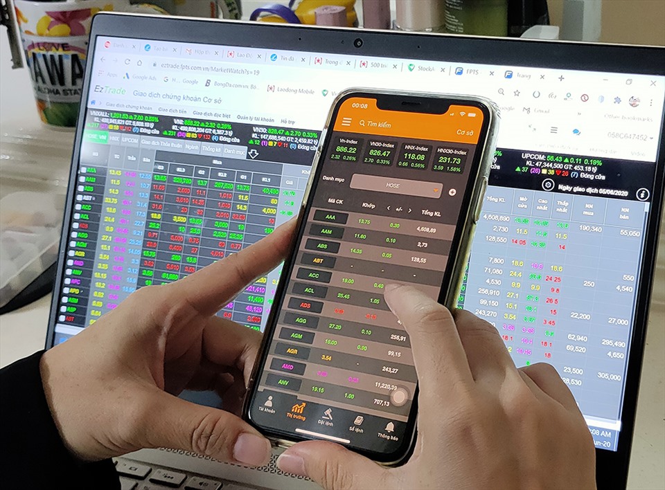 Thị trường chứng khoán chưa thoát khỏi xu hướng đi ngang tích lũy. Ảnh minh họa: Thế Lâm