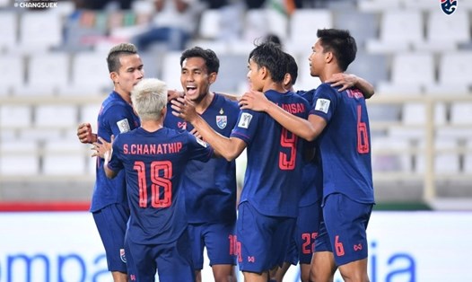 Tuyển Thái Lan đặt mục tiêu đánh bại tuyển Việt Nam tại bán kết AFF Cup 2020. Ảnh: Changsuek