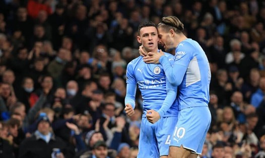 Foden và Grealish là những ngôi sao sáng của Manchester City. Ảnh: AFP