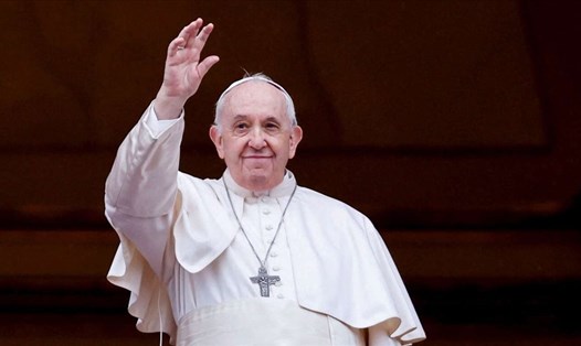 Giáo hoàng Francis trong lễ Giáng sinh 2021. Ảnh: AFP