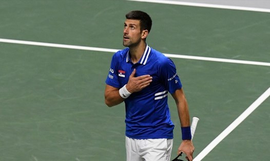 Năm 2021 đầy thành công của Novak Djokovic, tay vợt có 7 năm đứng vị trí số 1 thế giới. Ảnh: ATP