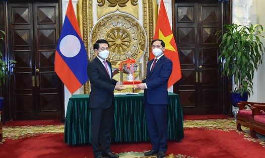 Bộ trưởng Ngoại giao Lào Saleumxay Kommasith thăm chính thức Việt Nam từ ngày 28-29.12. Ảnh: Bộ Ngoại giao