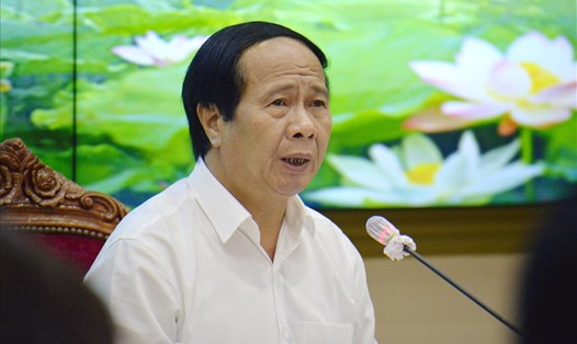 Phó Thủ tướng Lê Văn Thành phát biểu tại cuộc họp.  Ảnh: Minh Quân