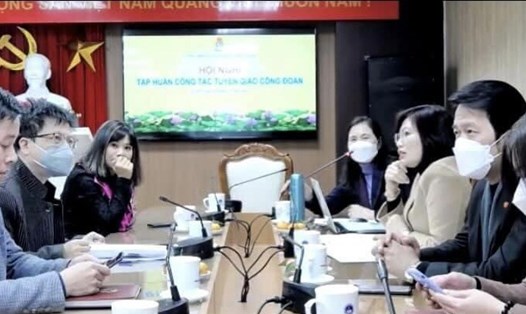 Các đại biểu dự hội nghị tập huấn tại Hà Nội. Ảnh HA