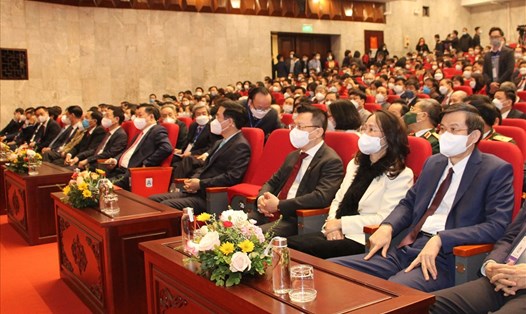 Các đại biểu dự Đại hội Đại biểu toàn quốc Hội Nhà báo Việt Nam lần thứ XI, nhiệm kỳ 2020-2025. Ảnh T.Vương