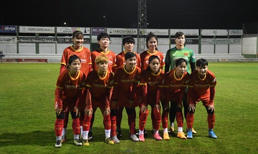 Tuyển nữ Việt Nam giành chiến thắng 3-0 trong trận đấu giao hữu đầu tiên tại Tây Ban Nha. Ảnh: VFF