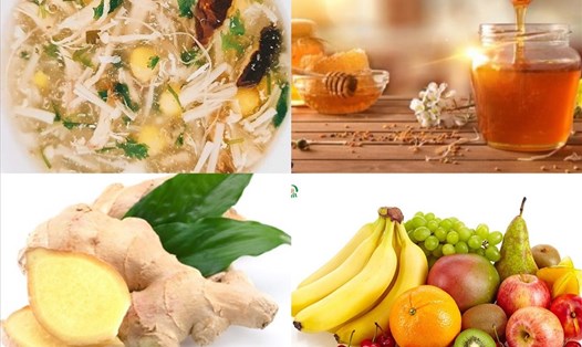 Nhiều loại thực phẩm giúp tăng sức đề kháng cho người ốm (Ảnh ghép: Thanh Hoa)