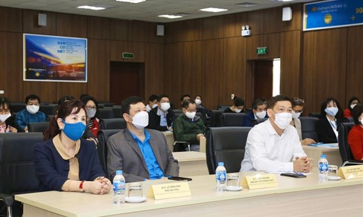 Buổi tập huấn nghiệp vụ công tác tài chính công đoàn năm 2021 của Công đoàn Tổng Công ty Hàng không Việt Nam.