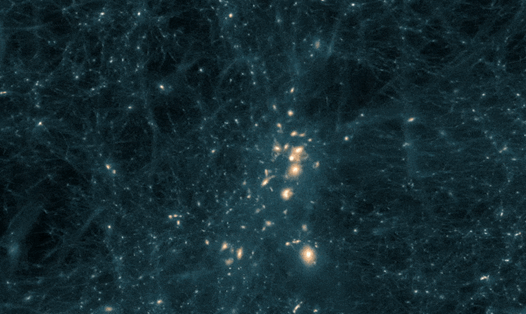 Vật chất tối chiếm khoảng 85% tổng số vật chất trong vũ trụ. Ảnh: NASA