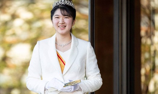 Công chúa Nhật Bản Aiko trong nghi lễ chính thức đánh dấu tuổi trưởng thành. Ảnh: POOL/VIA AFP-JIJI