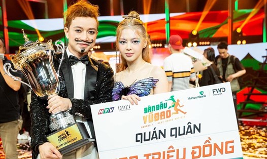 Liz Kim Cương - Lit Nguyễn đoạt giải Quán quân “Sàn đấu vũ đạo”. Ảnh: NVCC