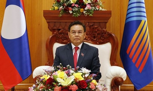 Chủ tịch Quốc hội Lào Saysomphone Phomvihane. Ảnh: Vietnam+